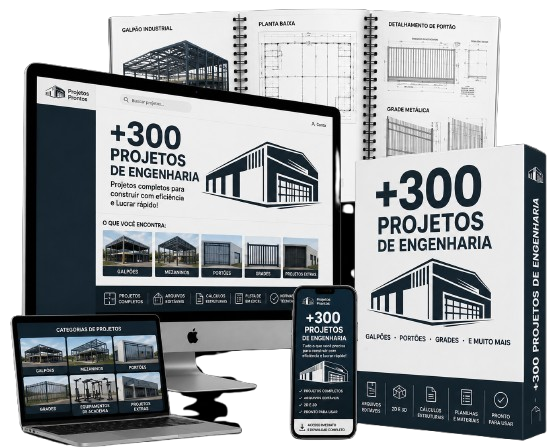 Mockup +300 Projetos de Engenharia
